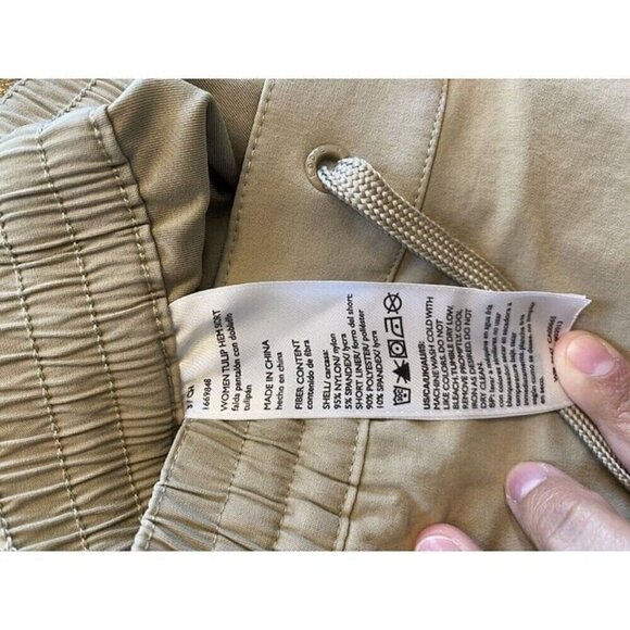 Eddie Bauer Women Tulip Hem Tan Skort S Drawstring Pockets Short Elastic Waist - Picture 7 of 10